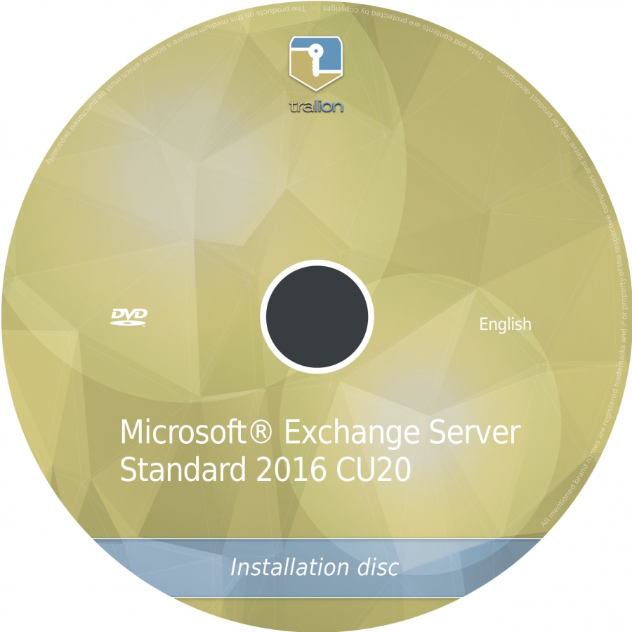 Microsoft Exchange Server Standard 2016 incl. Tralion-DVD