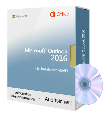 Microsoft Outlook 2016 incl. Installations-DVD, 1PC