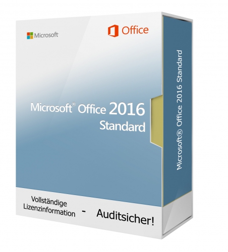Microsoft Office 2016 Standard, Download 1 PC [32 / 64 Bit]
