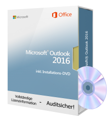 Microsoft Outlook 2016 incl. Installations-DVD, 1PC